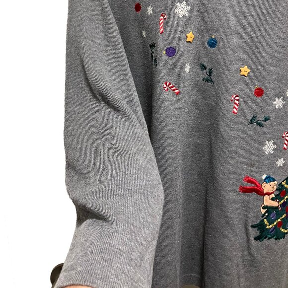 EUC Karen Scott Christmas Top Size:  1X - Picture 4 of 6